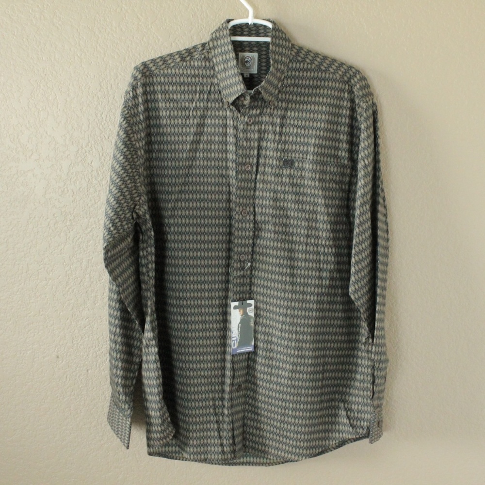 Cinch Wester Geometric Cowboy Button Shirt Medium